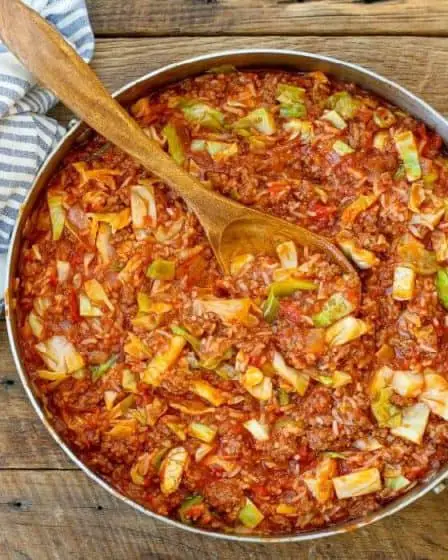 Unstuffed cabbage rolls