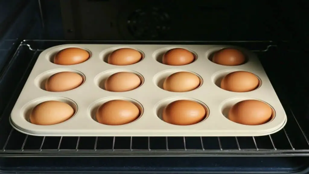 how to bake hard boiled eggs

