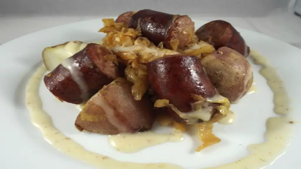 smoked sausage and cabbage
