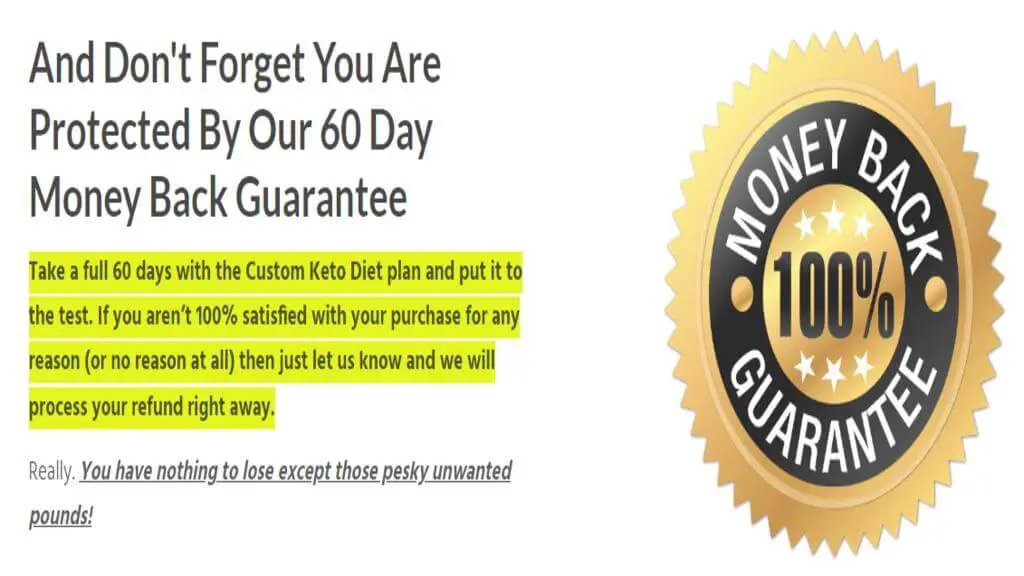 is keto custom plan legit
